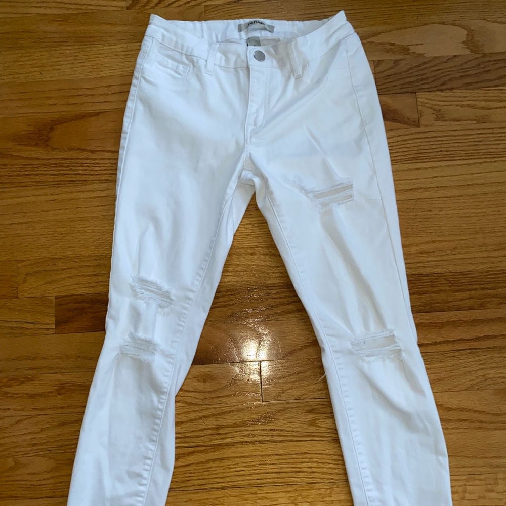 White Distressed “Charolette Russe” Jeans